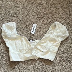 BNWT garage Clara crop top